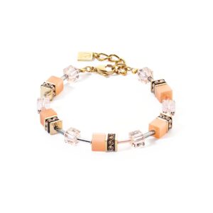 GeoCUBE® Iconic Mono Gold bracelet Apricot Crush
