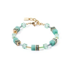 GeoCUBE® Iconic Mono Gold bracelet green