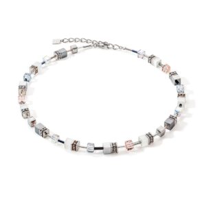 GeoCUBE® Iconic Monochrome necklace peach