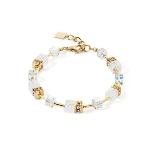 GeoCUBE® Iconic Nature bracelet gold white