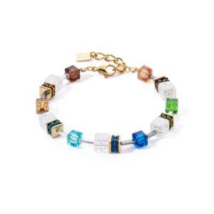 GeoCUBE® Iconic Nature bracelet multicolour gold