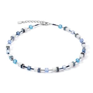 GeoCUBE® Iconic Nature necklace blue white