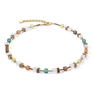 GeoCUBE® Iconic Nature necklace brown-white