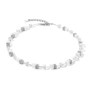 GeoCUBE® Iconic Nature necklace silver-white