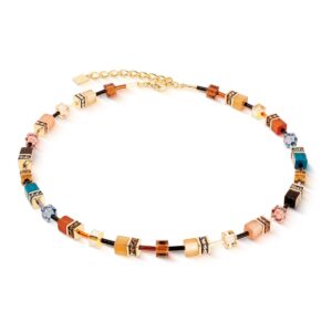 GeoCUBE® Iconic necklace Earth Mirage gold