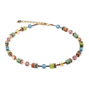 GeoCUBE® Iconic necklace Forest bicolor