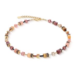 GeoCUBE® Iconic necklace gold blush
