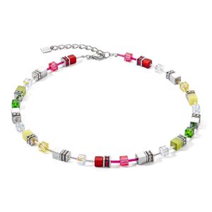 GeoCUBE® Iconic necklace red-green