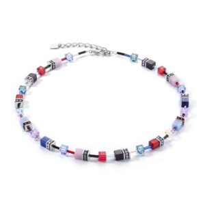 GeoCUBE® Iconic necklace silver-royal