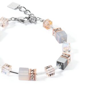 GeoCUBE® Iconic Precious bracelet rose gold-peach