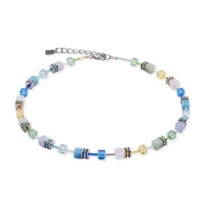 GeoCUBE® Iconic Precious necklace aqua-green