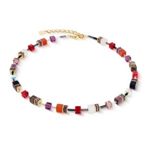 GeoCUBE® Iconic Precious necklace Festive red