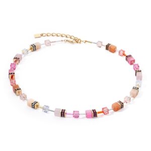 GeoCUBE® Iconic Precious necklace rose-orange