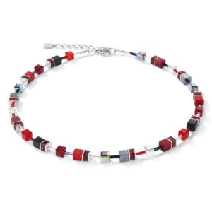 GeoCUBE® Necklace red-haematite