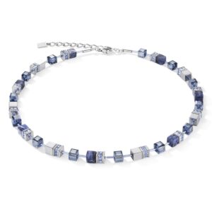 GeoCUBE® Necklace sodalite & haematite blue