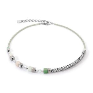 GeoCUBE® Precious Fusion Chunky Chain necklace light green