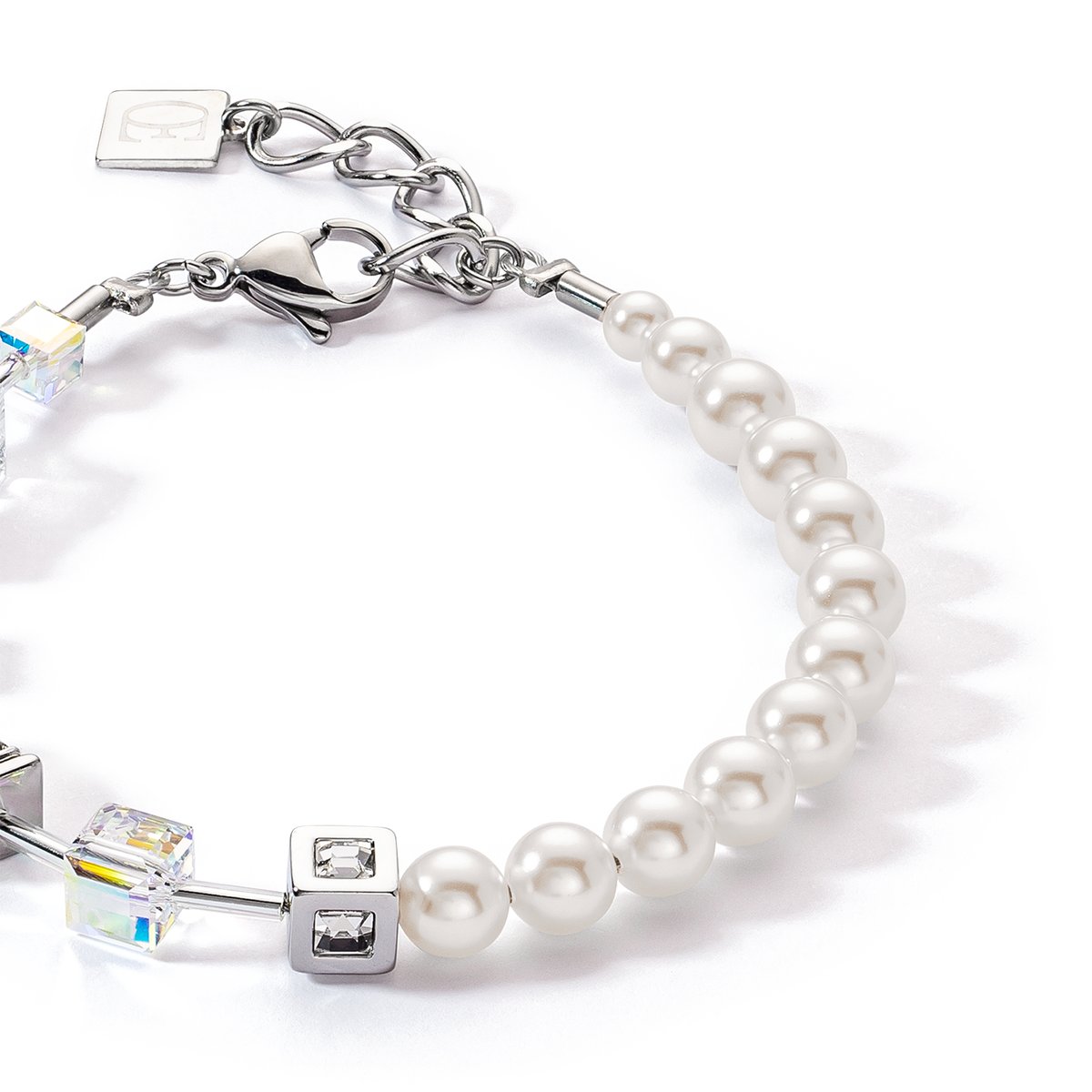 GeoCUBE® Precious Fusion Pearls bracelet white — изображение 2
