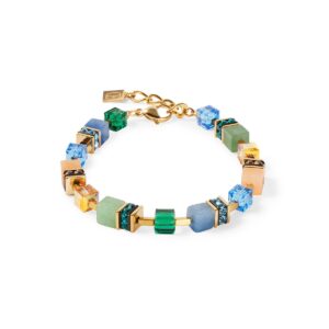 GeoCUBE® Precious Statement bracelet gold-spring
