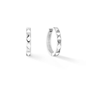 Hoop earrings Spikes 23 silver