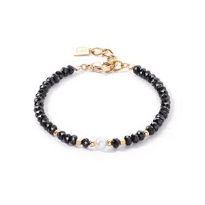 Mystic Pearl bracelet gold-black