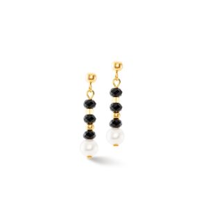 Mystic Pearl earrings gold-black