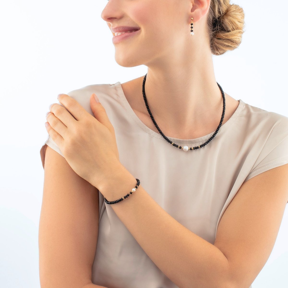 Mystic Pearl necklace gold-black — изображение 4