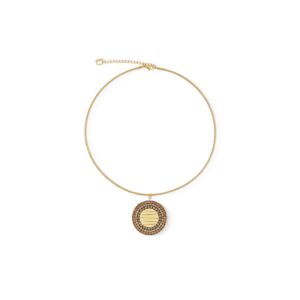 Necklace Amulet Glam Waves gold-beige