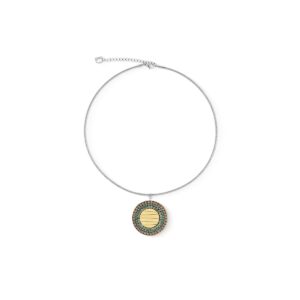 Necklace Amulet Glam Waves silver multicolour pastel