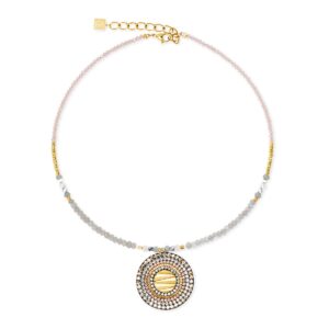 Necklace Amulet Modern Future gold-beige