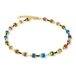 Necklace Autumn Glow Cube multicolour