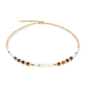 Necklace Cosmic Pearls deep gold