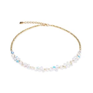 Necklace Dancing Crystals & Pearls gold