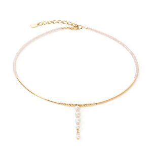 Necklace Drops Freshwater pearls gold