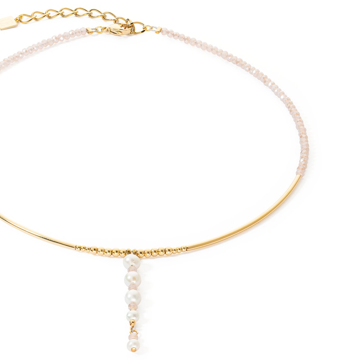 Necklace Drops Freshwater pearls gold — изображение 2