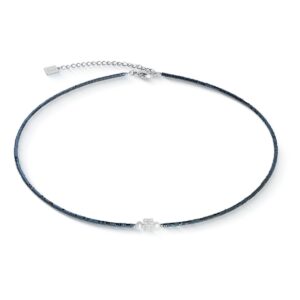 Necklace Edge & Grace anthracite-silver