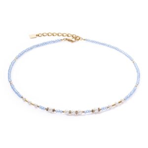 Necklace Little Twinkle Pearl Mix light blue