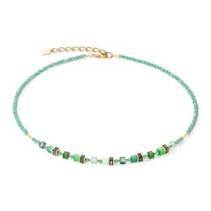Necklace Mini Cubes green