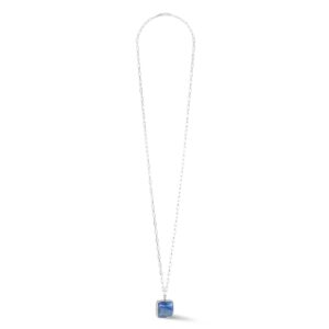 Necklace OE Amulet Square Aventurine silver-blue