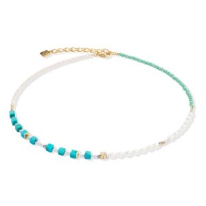 Necklace Princess Fusion Pearls turquoise