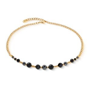 Necklace Pure Spheres gold-black
