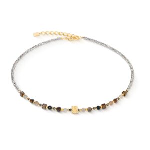 Necklace Shape Mix Spikes Smoky Glow