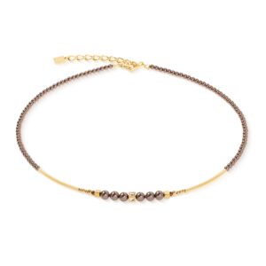 Necklace Shimmering Princess Pearls gold-brown
