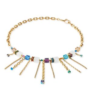 Necklace Sunray Cube Couture gold-multicolour