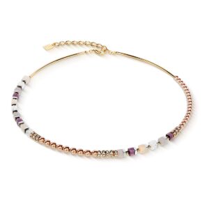 Precious Fusion Offset necklace champagne-blush