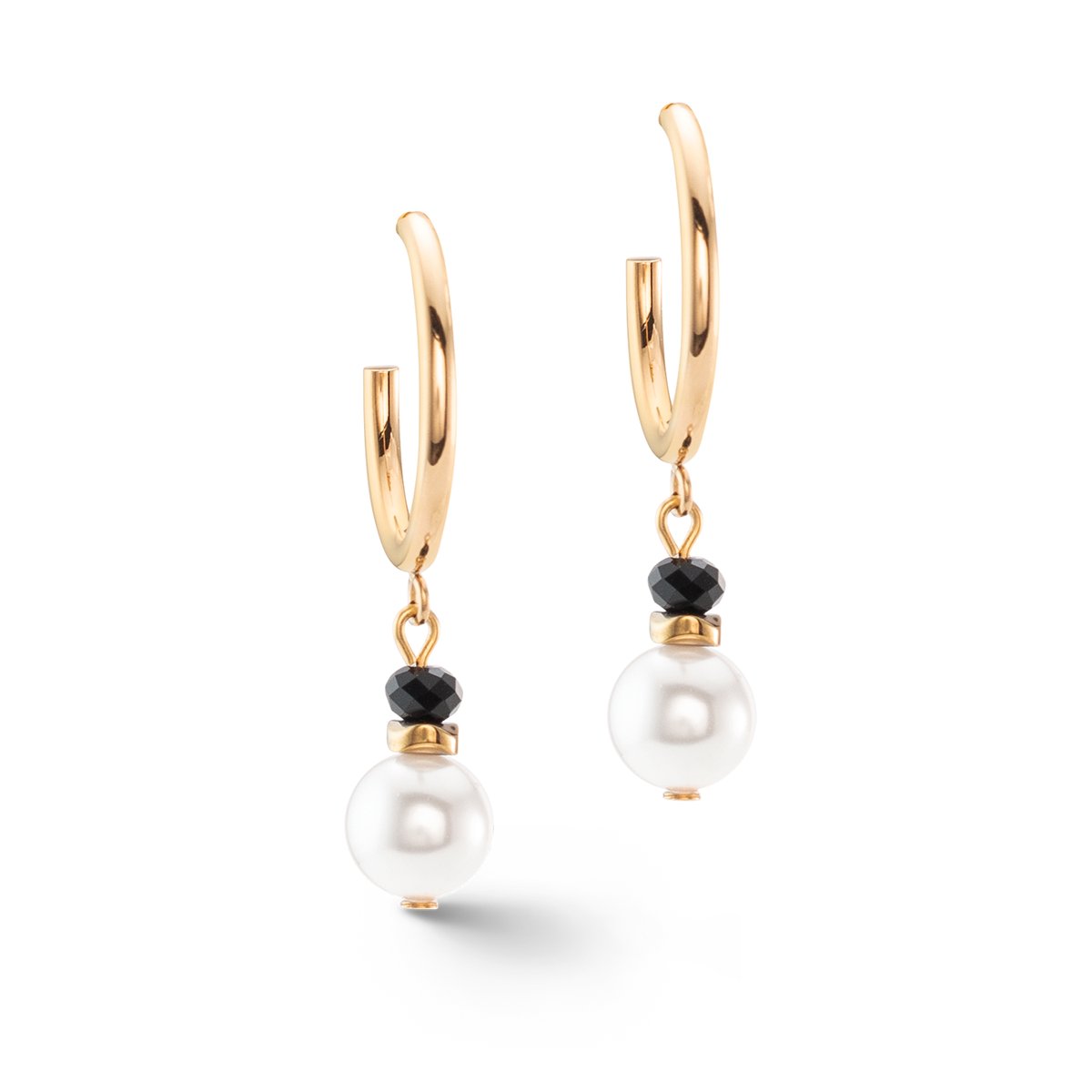 Princess Pearls Trinity hoops gold — изображение 2
