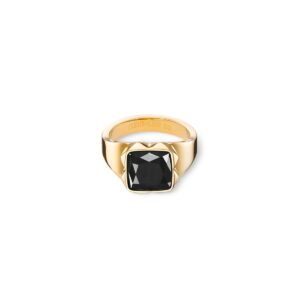 Bague Spikes Square Onyx or-noir