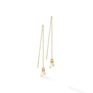 Small Guardian earrings white