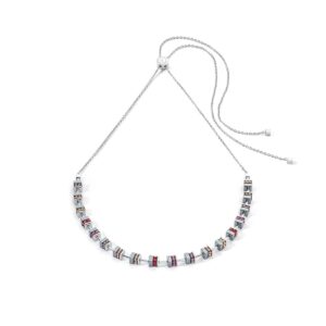 Sparkling Classic Chain necklace silver-red