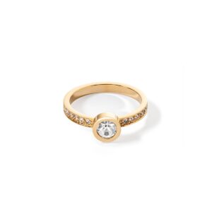Sparkling Dots ring gold crystal