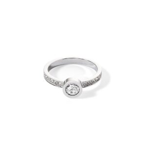 Sparkling Dots ring silver crystal